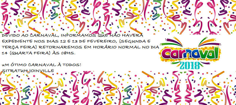 Horário de expediente para Carnaval
